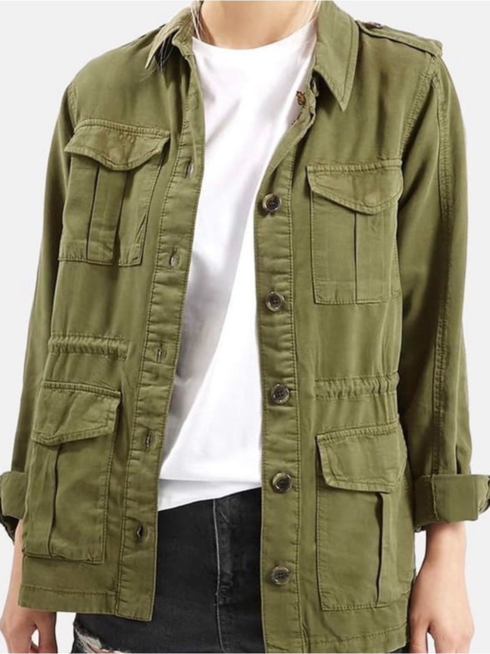 TOPSHOP Elsa Four Pocket Field Utility Jacket